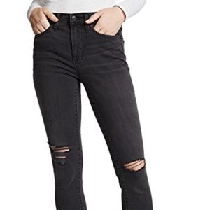 Washed Black Madewell High Rise Skinny Jeans